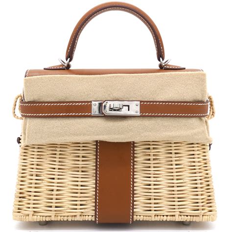 hermes kelly rattan|hermes mini kelly price.